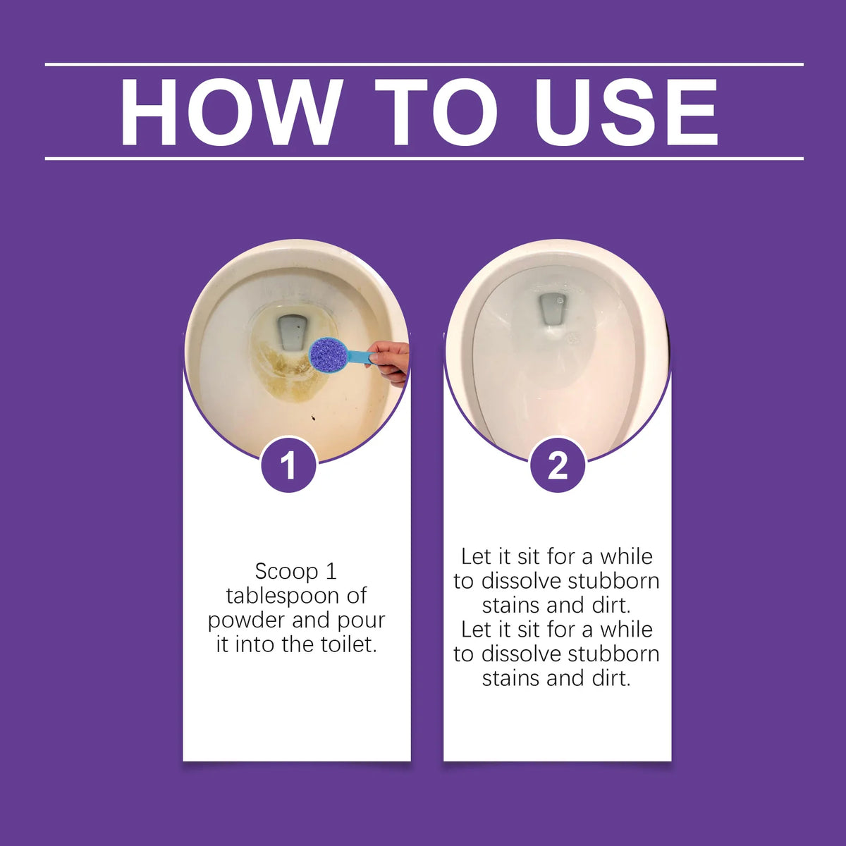 Jaysuing 100g Toilet Cleaner Powder – Descaling & Deodorizing Toilet Cleaner Powder Qst