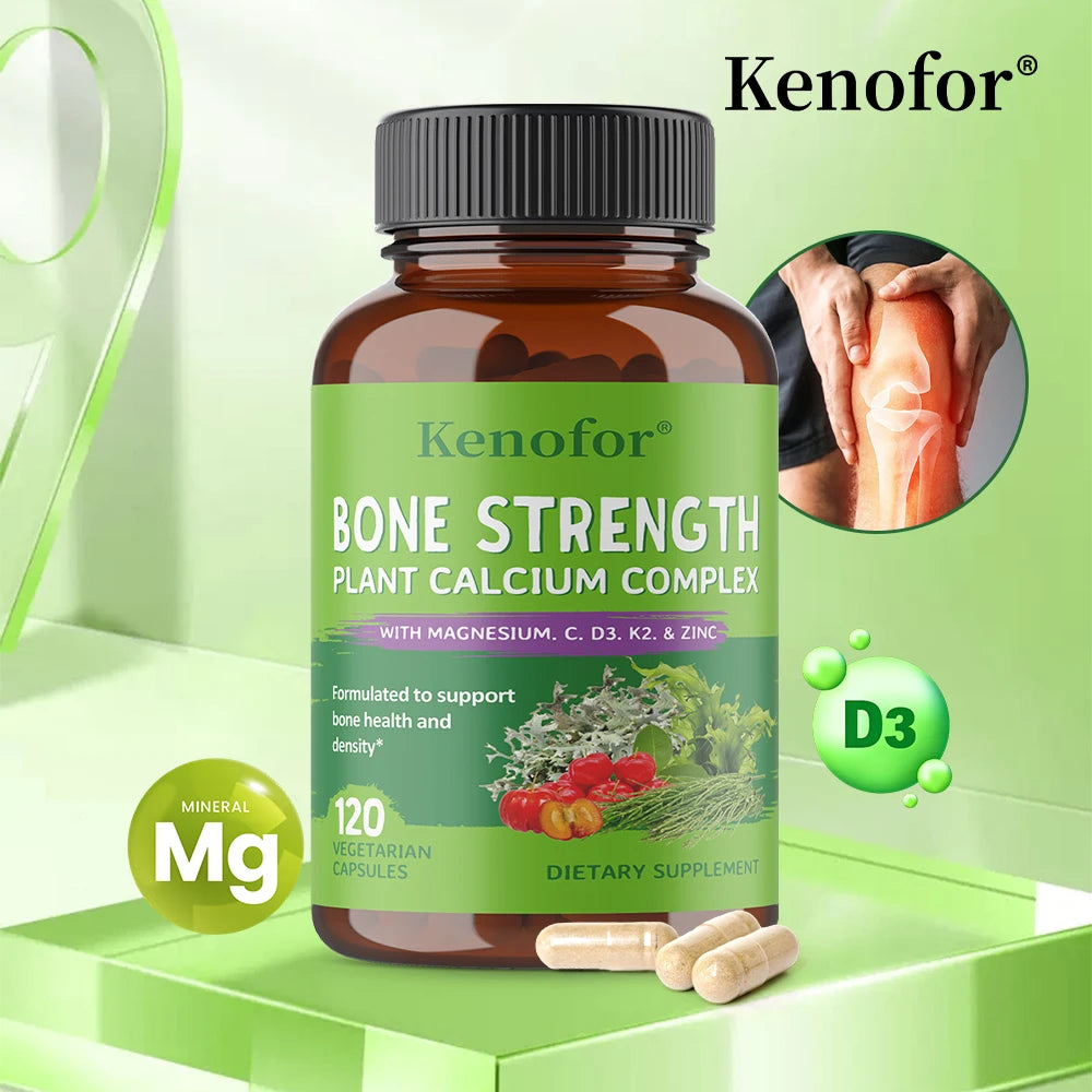 Calcium Magnesium Zinc Vitamin D3 K2 Supplement | Kenofor Mineral Supplement Qst
