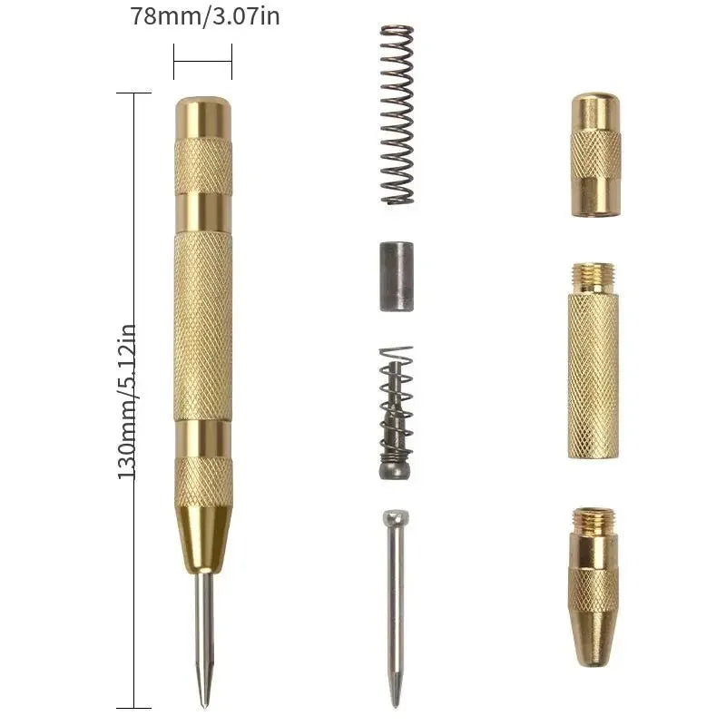 Automatic Center Punch Set – High Carbon Steel Alloy Tool Center Punch Tool Qme