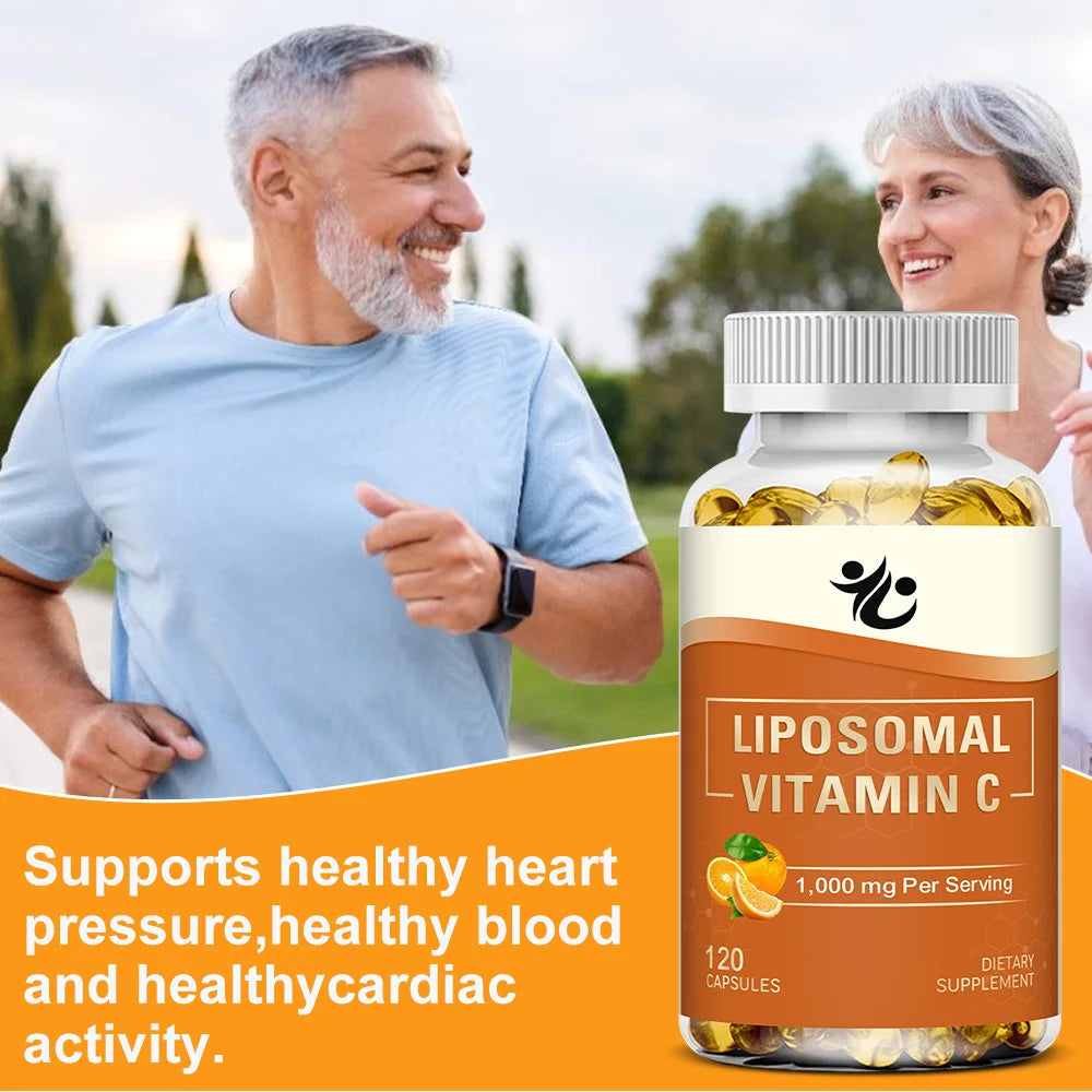Liposomal Vitamin C 1000mg Capsules – High Absorption Antioxidant Vitamin C Supplement Qst