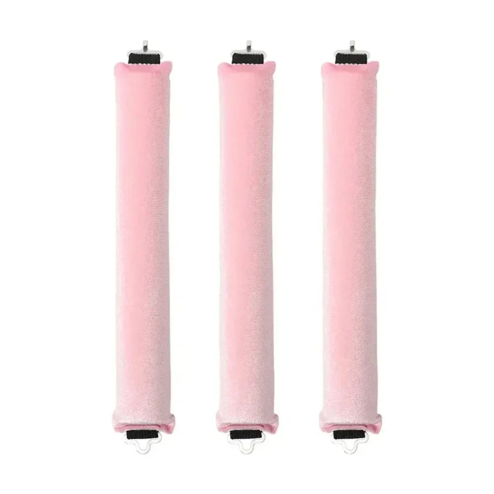 Heatless Hair Curler Headband – No Heat Foam Curling Rod Heatless Hair Curler Qme 3pcs Pink