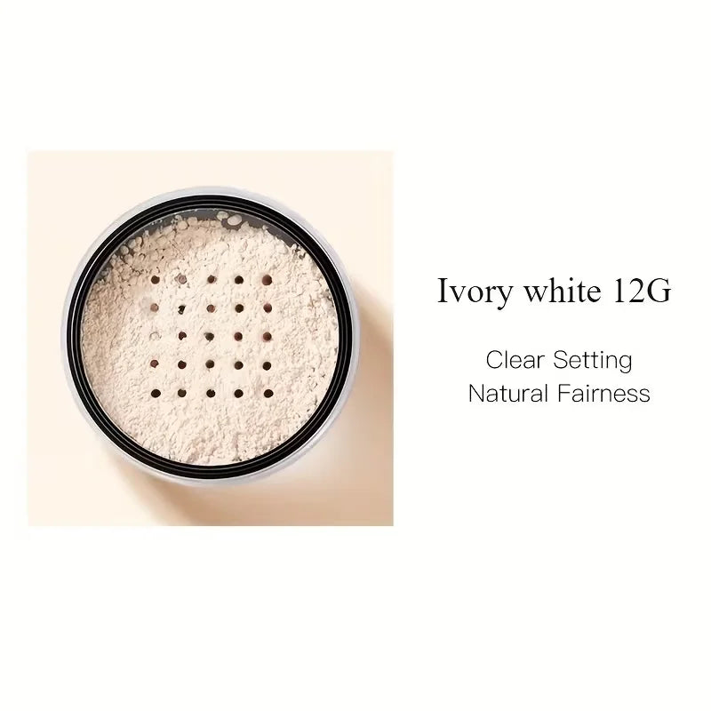 Qme Hydrating Setting Powder – Natural Nude Oil Control Setting Powder Qme ivory white