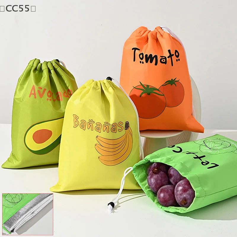 Reusable Fruit & Vegetable Fresh-Keeping Bags | 1/3 Pcs Food Storage Bags Qst