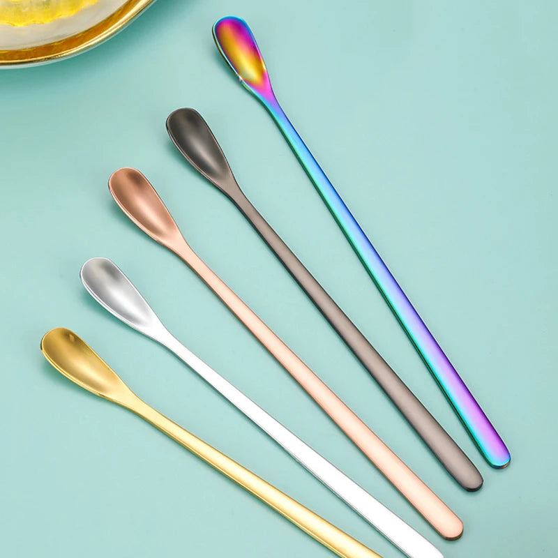 Long Handle Stainless Steel Stirring Spoon – Coffee & Tea Stirring Spoon Qst