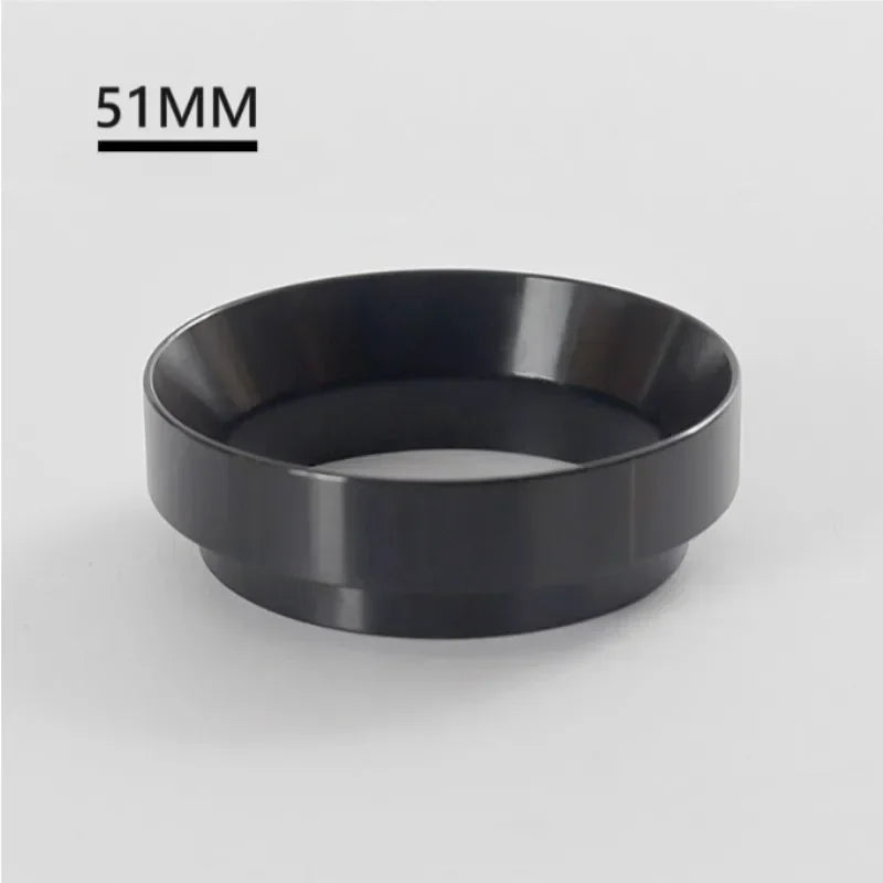 Magnetic Espresso Dosing Ring – Aluminum Funnel, 6 Colors Espresso Dosing Ring Qme Black 51MM