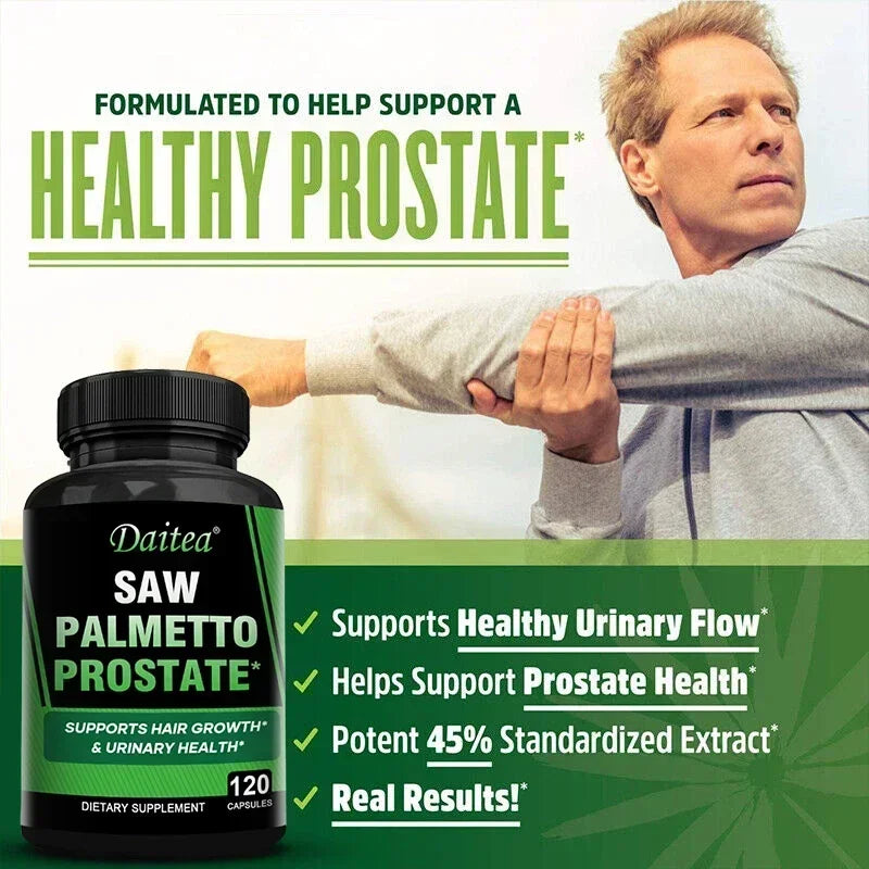 Saw Palmetto Capsules – Prostate & Hair Support Supplement Herbal Supplement Qst