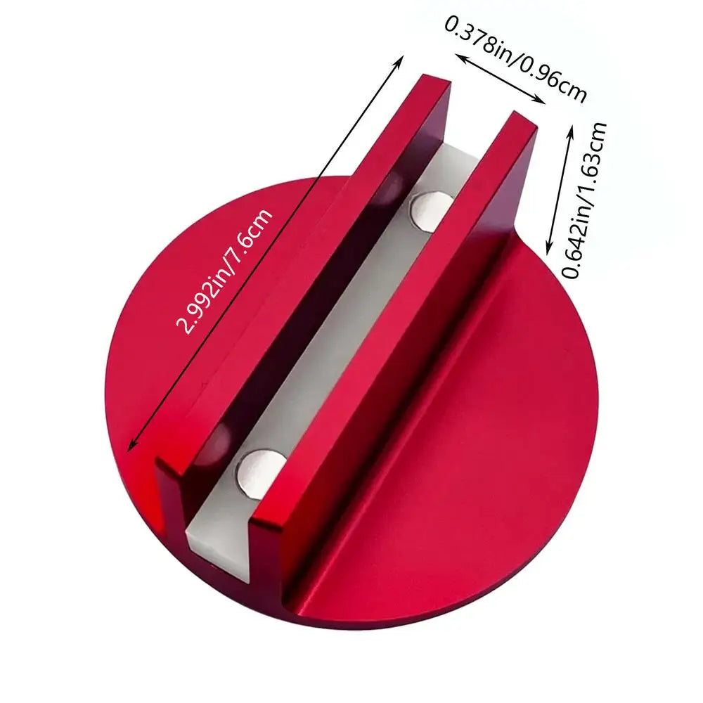 Magnetic Pinch Weld Jack Pad Frame Rail Adapter – Aluminum Jack Pad Adapter Qme Red