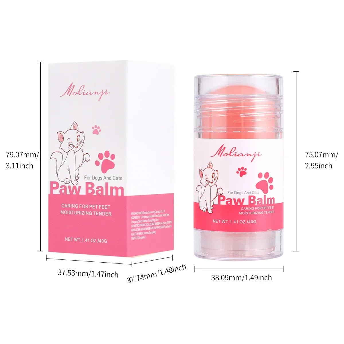 Pet Paw & Claw Moisturizing Cream for Cats & Dogs | Qme Pet Paw Cream Qme