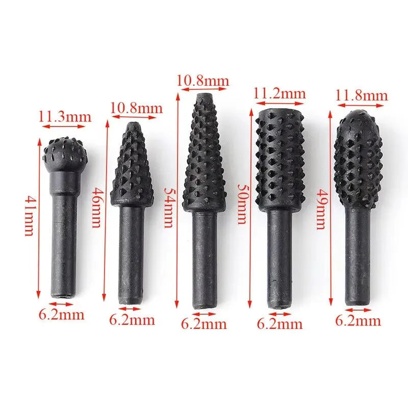 5-Piece Wood Carving Drill Knife Set | Woodworking Tools Wood Carving Tool Set Qme 5pcs