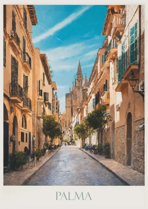Spain Canvas Poster – Seville, Madrid & Palma Wall Art Decor Canvas Wall Art Qst P8 50x70cm Unframed