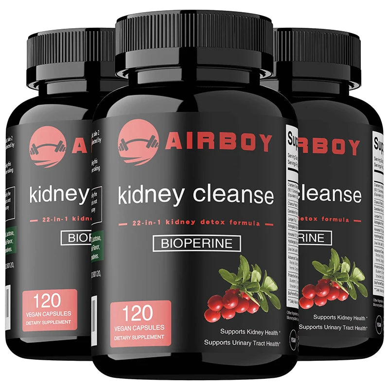 Xemenry 22-in-1 Kidney Cleanse & Urinary Tract Support Herbal Supplement Qst 120 Capsule-3bottles