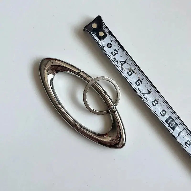Zinc Alloy Cross Carabiner Keychain Bag Charm – 16 Colors Carabiner Keychain Charm Qme A6