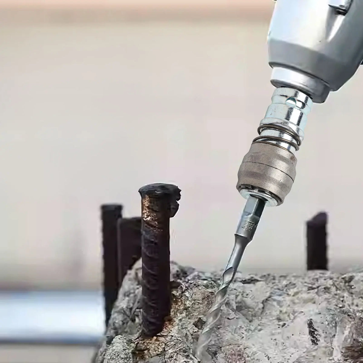 Electric Hammer Drill Conversion Adapter – Walls & Bricks Drill Conversion Adapter Qme