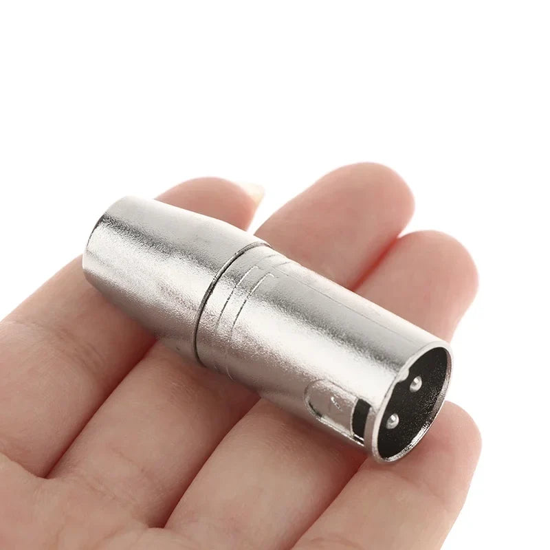 3-Pin XLR to 3.5mm Female Stereo Audio Connector Coupler XLR Audio Adapter Qme