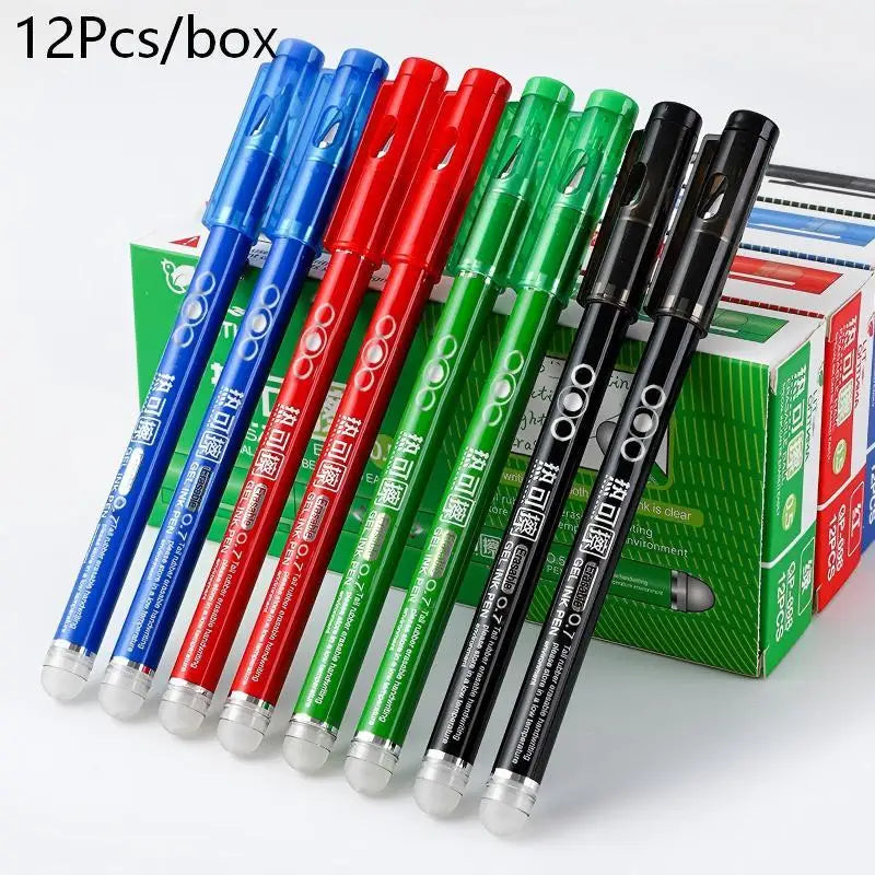Heat Erasable Gel Pens 0.7mm | Colored Smooth Writing Pens Erasable Gel Pen Qme