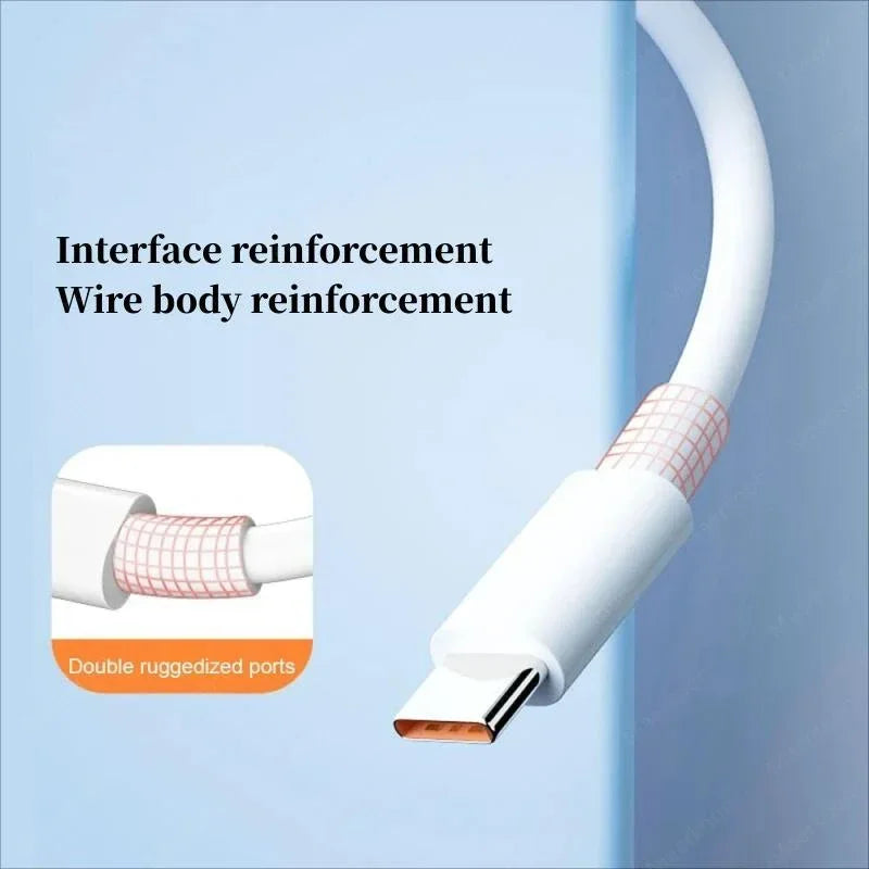 120W USB-C Fast Charging Cable 10A Quick Charge 3.0 Cord USB-C Charging Cable Qme