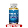 Fulimiks Omega-3 Fish Oil 3600mg – High Potency EPA DHA Capsules Omega-3 Supplement Qst 1 Bottles 60pcs