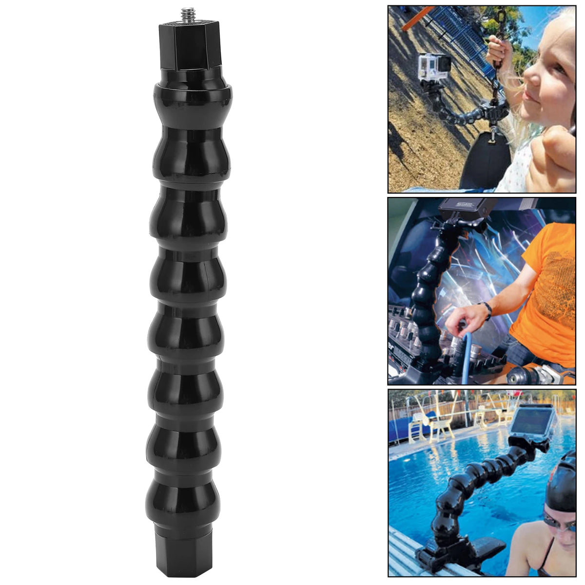 FLW 264 Flexible Gooseneck Camera Mount 8-Section 1/4in Screw Flexible Camera Mount Qst