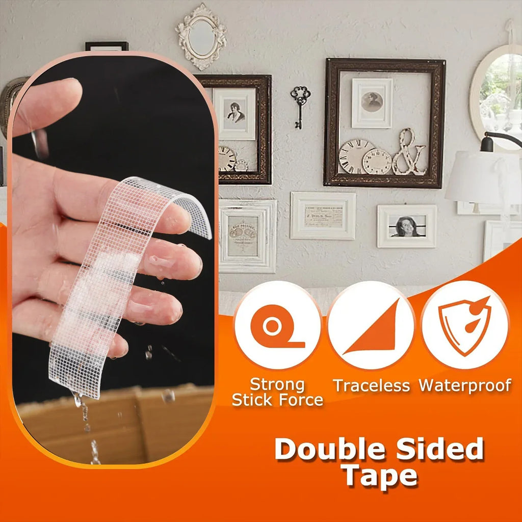 5m Nano Double-Sided Tape – Ultra-Strong Clear & Waterproof Adhesive Tape Qme