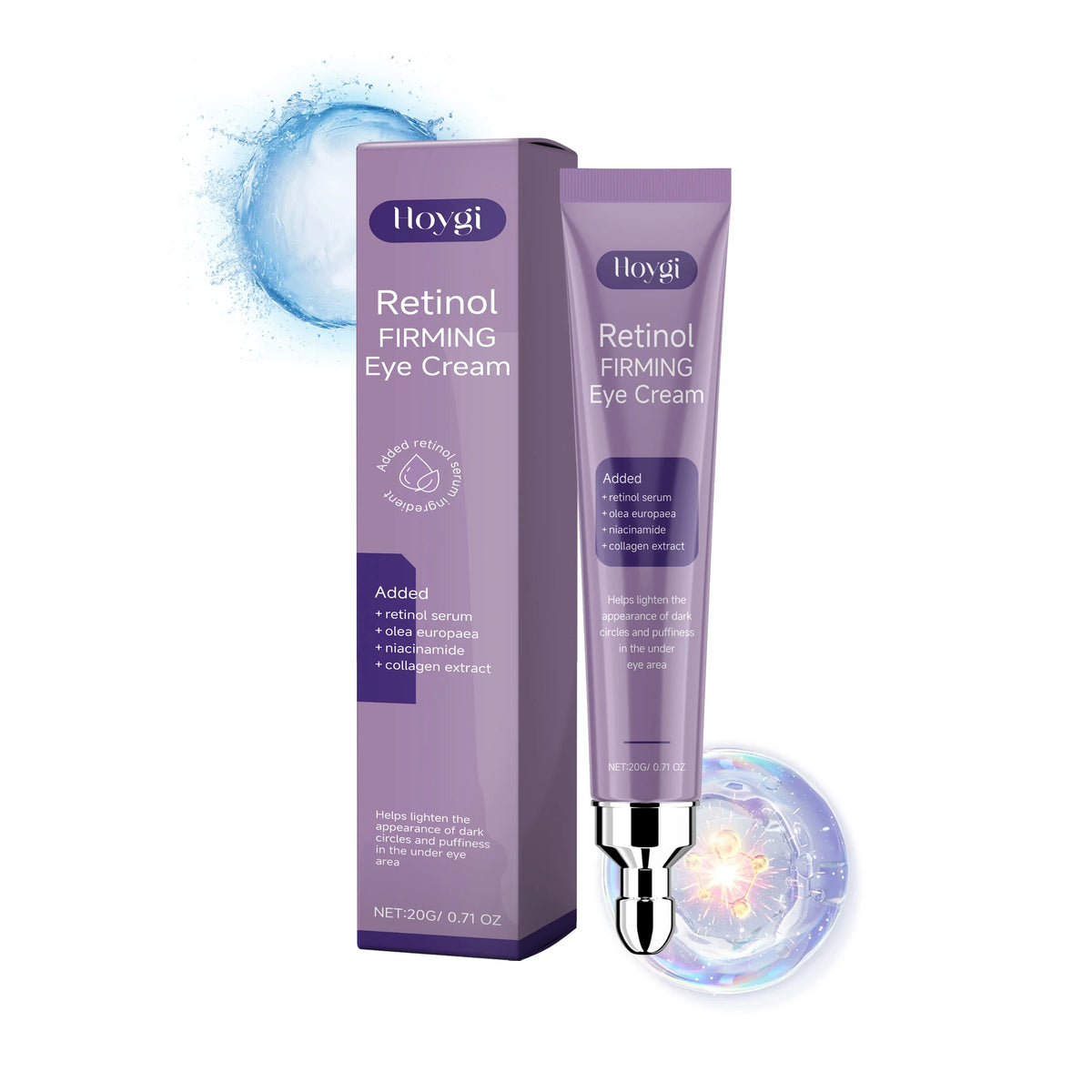 Retinol Firming Eye Cream – Brighten & Smooth Fine Lines Retinol Eye Cream Qme 20g Boxed