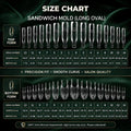 Nailpop 120pcs Dual Forms 15 Shapes Clear Nail Molds | Oval & Long Nail Extension Molds Qme LONG Oval120 pcs