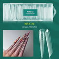 Nailpop Dual Form Nail Molds – 14 Sizes, Full Coverage Nail Extension Molds Qme NP-F-70