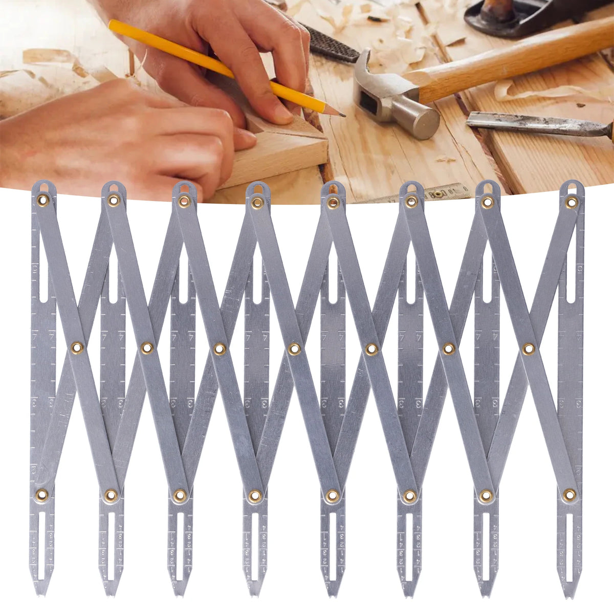 Aluminum Adjustable Sewing Gauge – Anti-Rust DIY Tool Sewing Gauge Tool Qst