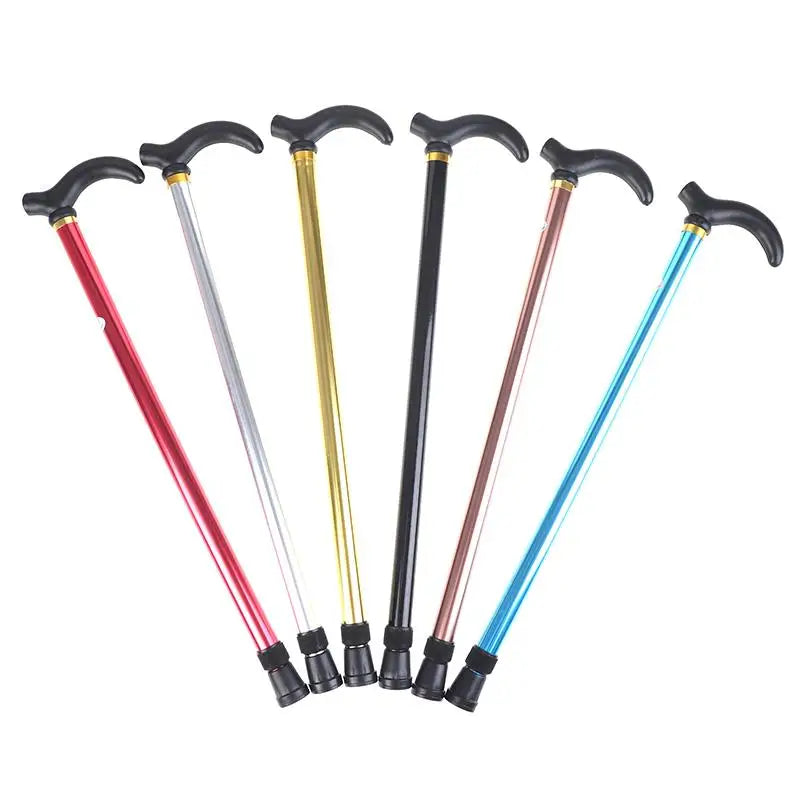 Adjustable 2-Section Aluminum Walking Stick – Anti-Skid Cane Adjustable Walking Cane Qme
