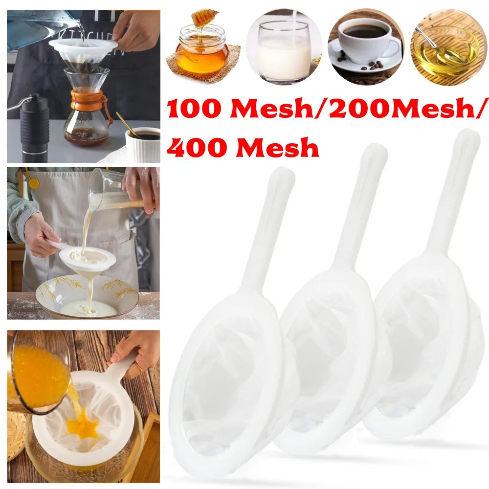 Ultra Fine Mesh Filter Strainer Spoon Sieve 100 200 400 Mesh Mesh Filter Strainer Qme