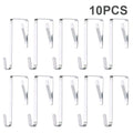 Over-the-Door Hooks Stainless Steel – 5/10 Pack Organizer Over-Door Hooks Qst 10pcs