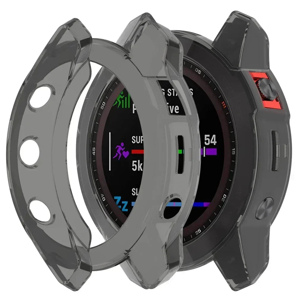 Soft TPU Protector Case for Garmin Fenix 7 6 5 Series Watch Protector Case Qme
