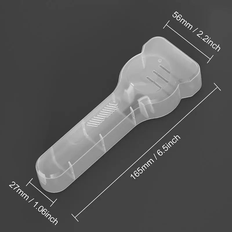 Transparent Razor Storage Box – Portable Travel Shaver Case Razor Storage Case Qst
