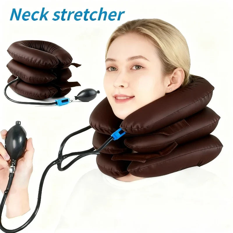 Inflatable Air Neck Support Cushion – Portable Travel Pillow Inflatable Travel Pillow Qme