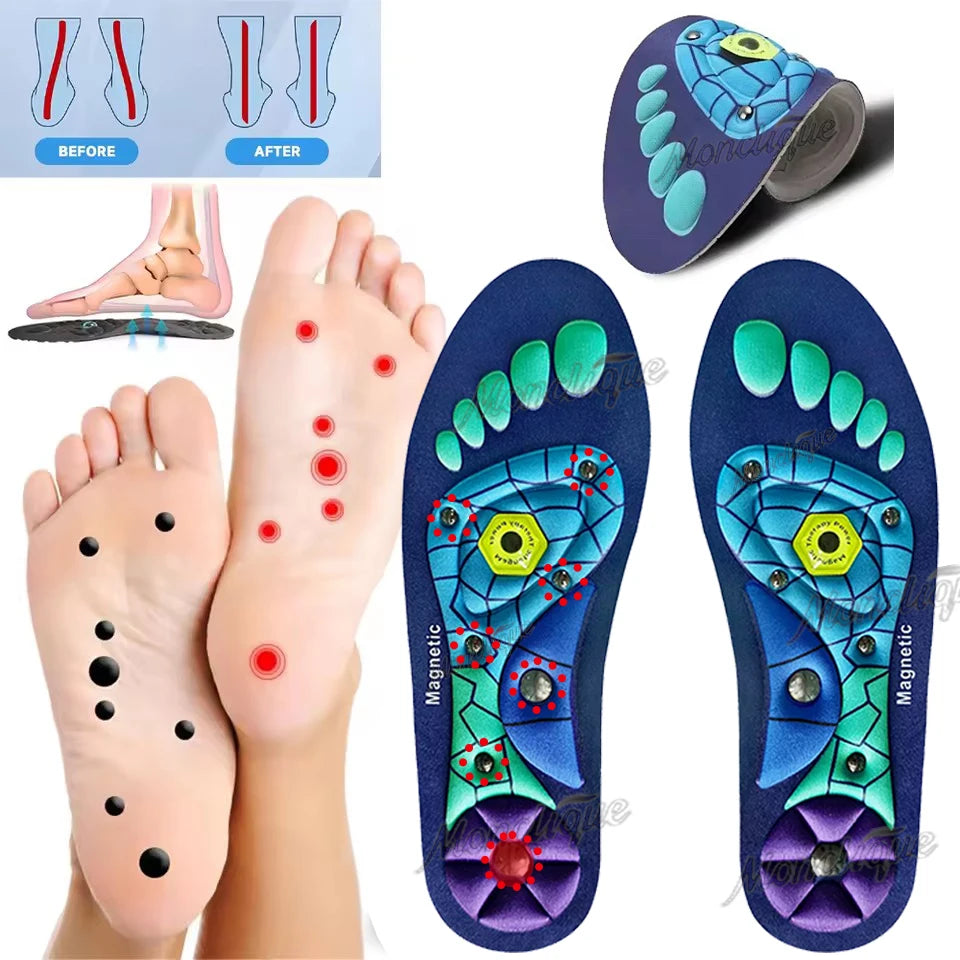 Magnetic Acupressure Insoles – Arch Support & Reflexology Acupressure Insoles Qst