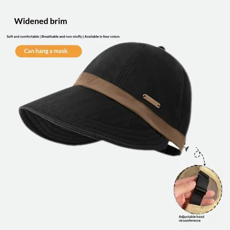 Women's Wide Brim Color-Block Fisherman Sun Hat Wide Brim Sun Hat Qst D one size