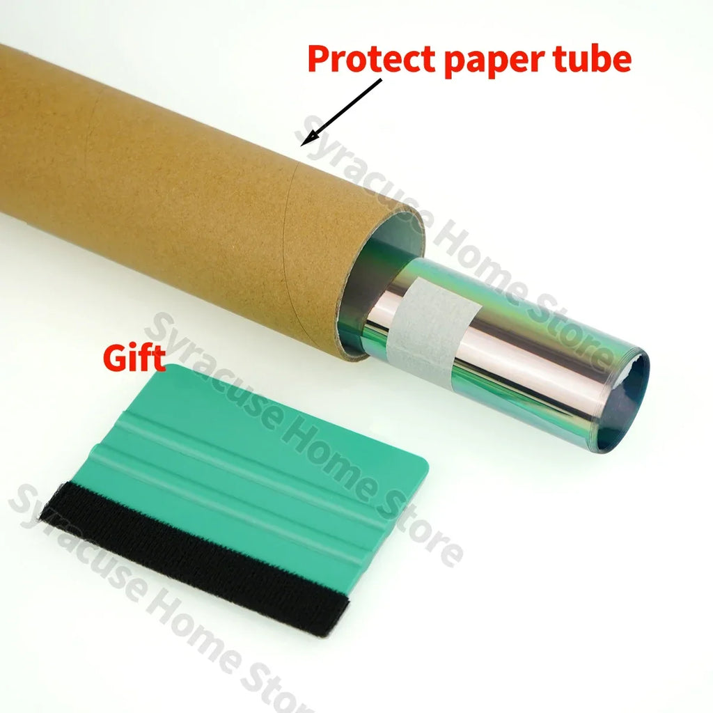 Chameleon Aurora Green Car Window Tint Film | PVC Glass Sticker Car Window Tint Film Qme