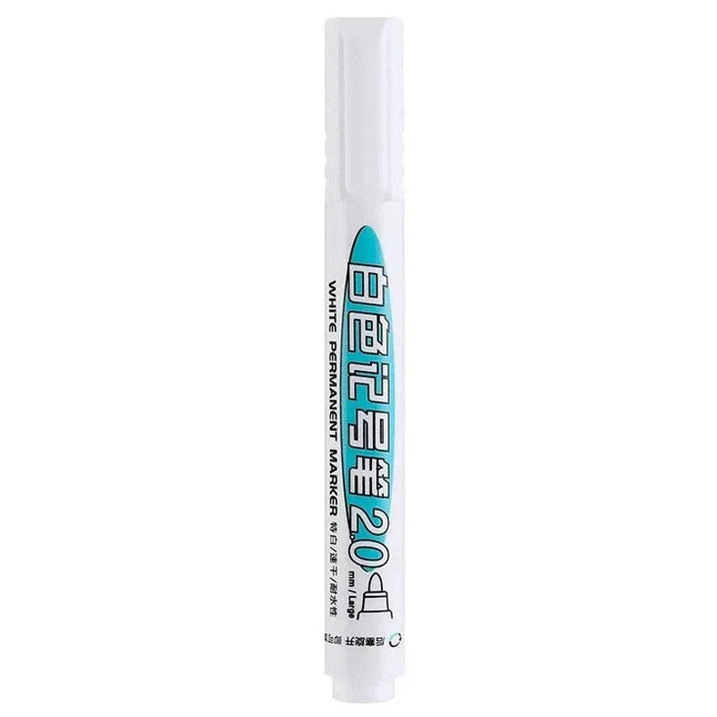 White Permanent Paint Marker Pens | 0.7mm Waterproof Tip Paint Marker Pens Qme 1Pcs-2.0 mm