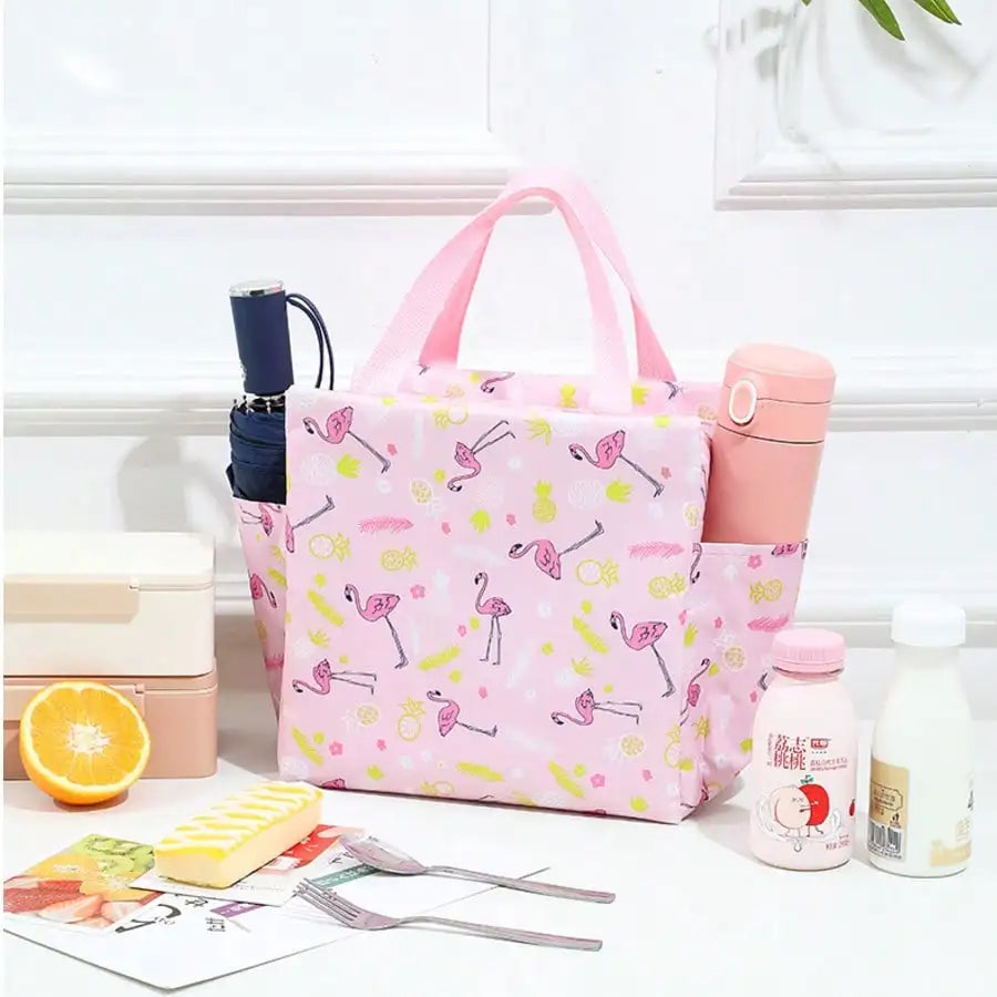 Pink Mommy Insulated Lunch Bag | Multi-Functional Maternity Tote Insulated Lunch Tote Qme