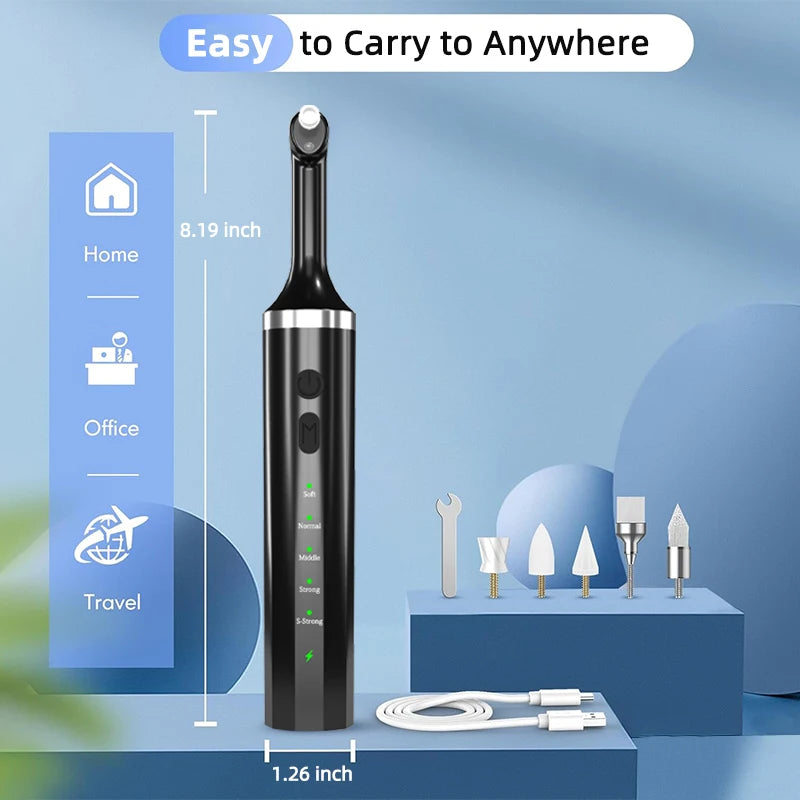 Electric Tooth Polisher Kit – 5 Modes, Tartar Removal Electric Tooth Polisher Qst