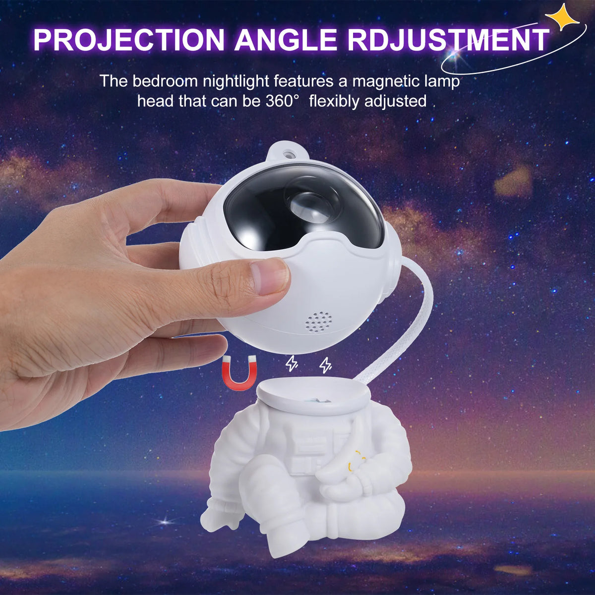 Astronaut Galaxy Projector – Nebula Star Night Light LED Lamp Galaxy Night Projector Qst