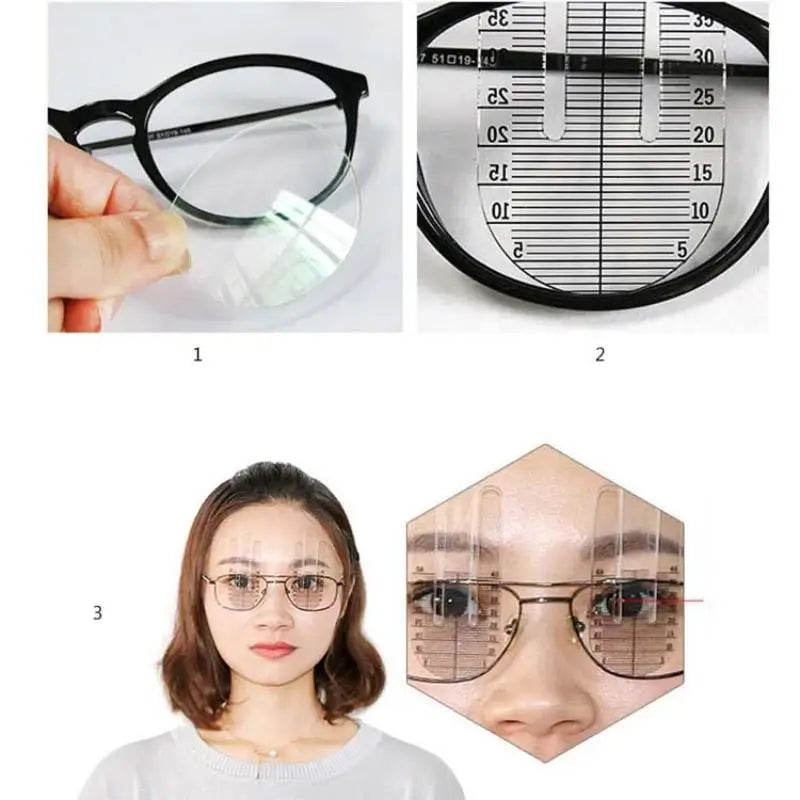 Optical Pupil Height Ruler PH Meter Optometry Tool (1 Pair) Optometry Measuring Tool Qme