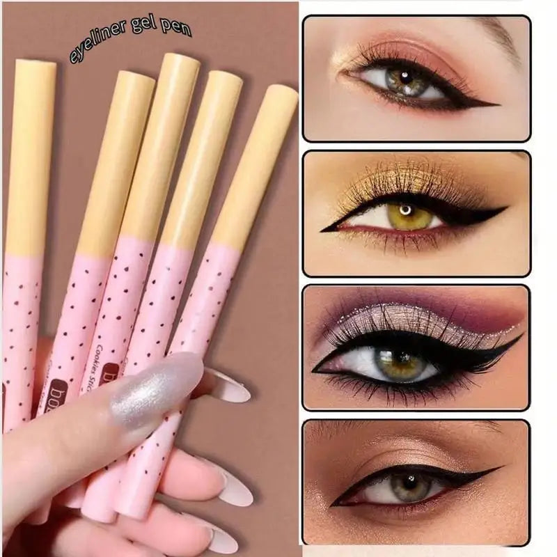 Waterproof Gel Eyeliner Pencil – Long-Lasting, Non-Smudge Gel Eyeliner Pencil Qme