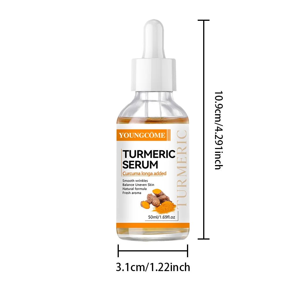 YOUNGCOME Turmeric Facial Serum – Nourishing Brightening Essence Face Serum Qst 50ml