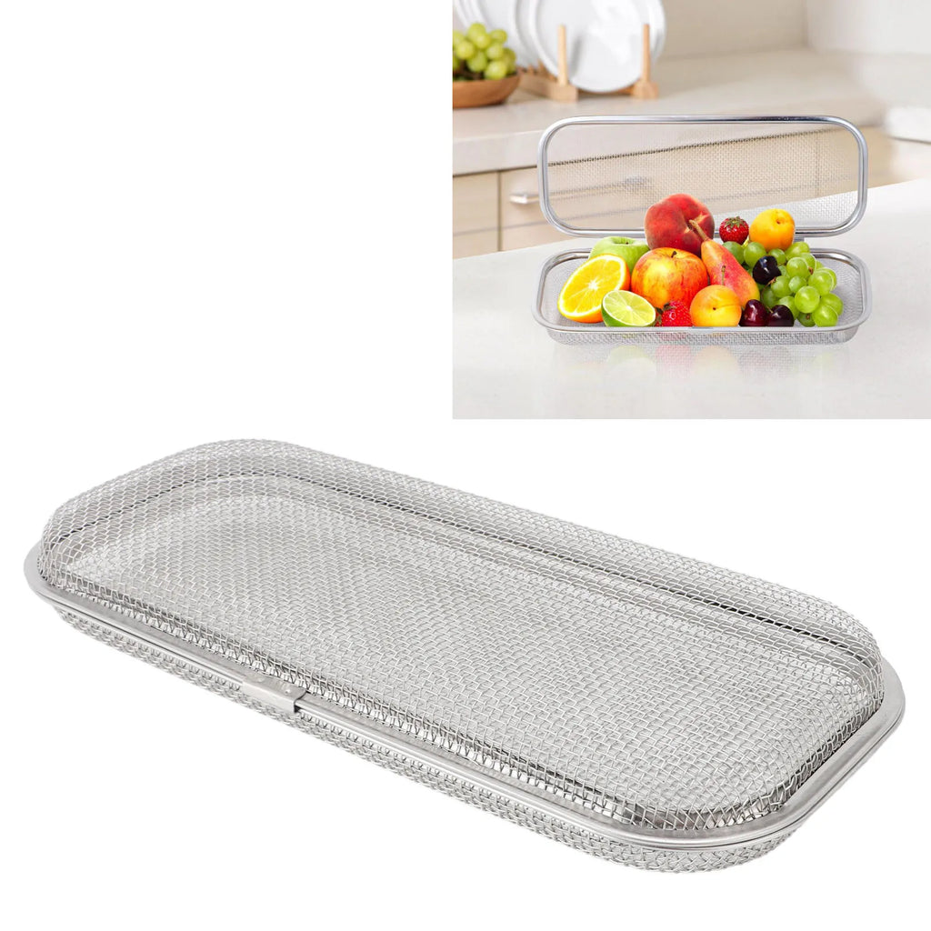304 Stainless Steel Dishwasher Utensil Basket | Mesh Drain Dishwasher Utensil Basket Qme
