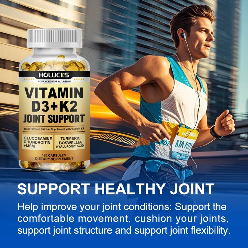 HOLUCKS Joint Support – Glucosamine, Chondroitin & MSM 120ct Joint Support Supplement Qst