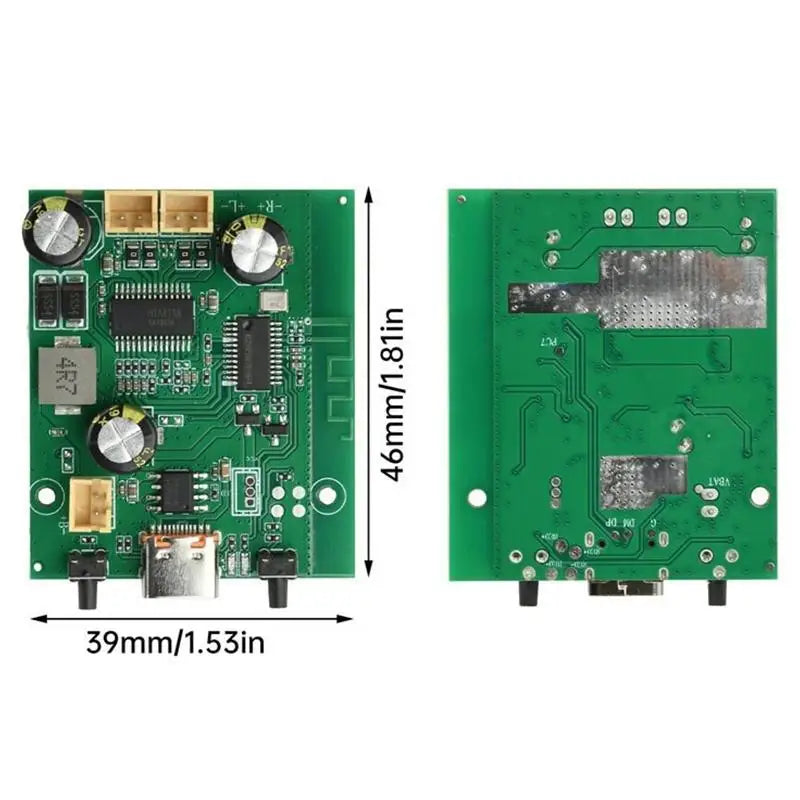 10W Dual Channel TWS Bluetooth Amplifier Board DC 5V 3.7V Bluetooth Amplifier Board Qme