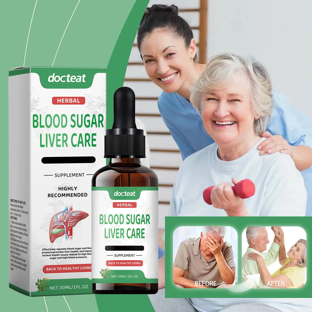 Docteat Sugar Liver Care Supplement – Natural Herbal Formula Herbal Supplement Qst