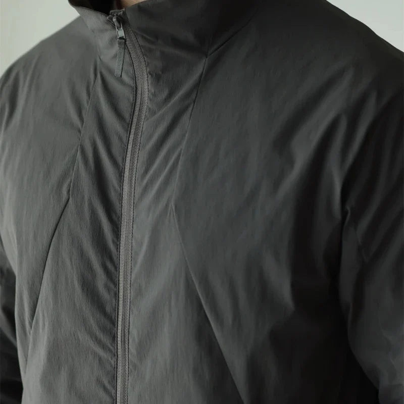 Men's Lightweight Stand-Up Collar Business Jacket Men's Business Jacket Qme