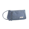 Large Capacity Corduroy Pencil Case – Multi-Layer Pen Storage Pencil Case Qme Blue