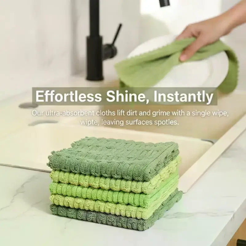Microfiber Dish Cloths | Multipurpose Dishwashing Towels 12 Colors Microfiber Dish Cloths Qme
